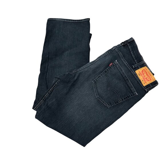 Levis Mens 559 Relaxed Straight Jeans W38 L30 Dark Wash Denim - Picture 2 of 6